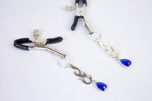 Load image into Gallery viewer, Blue Flame Nipple Clamps