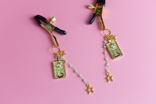 Load image into Gallery viewer, Golden Tarot Nipple Clamps