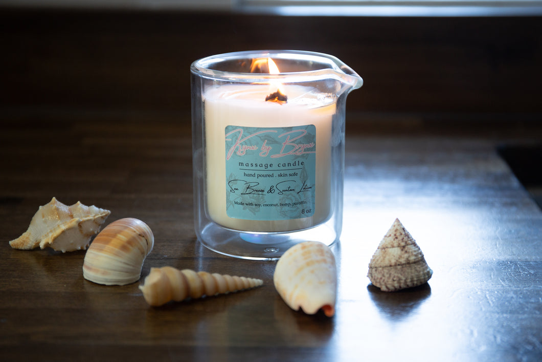 Sea Breeze & Suntan Lotion Massage Candle