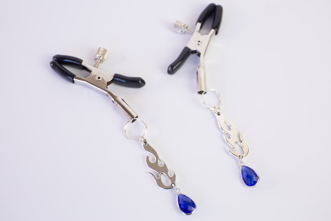 Blue Flame Nipple Clamps